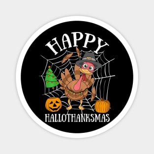 Happy HalloThanksMas Magnet